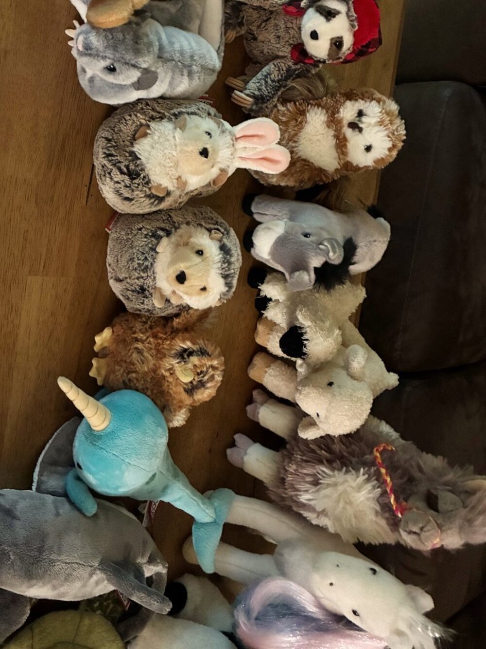 Lot of 18 Douglas Cuddle toy Plush ocean, farm, hedgehog, birds soft clean adopt